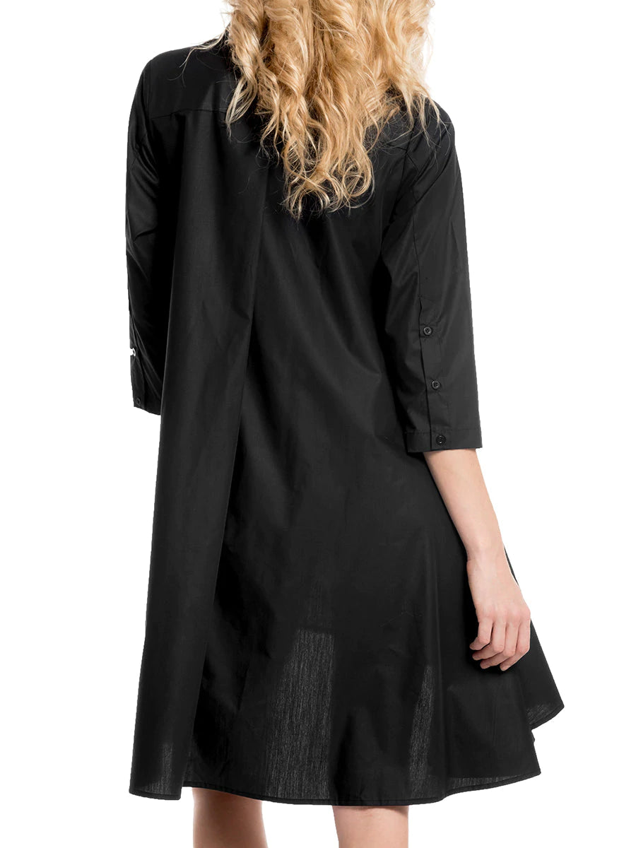 Long length shirt with front print
