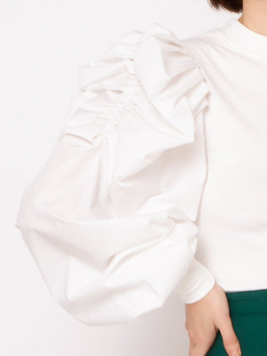Gracia Bulky Puff Sleeve Top - Kadu